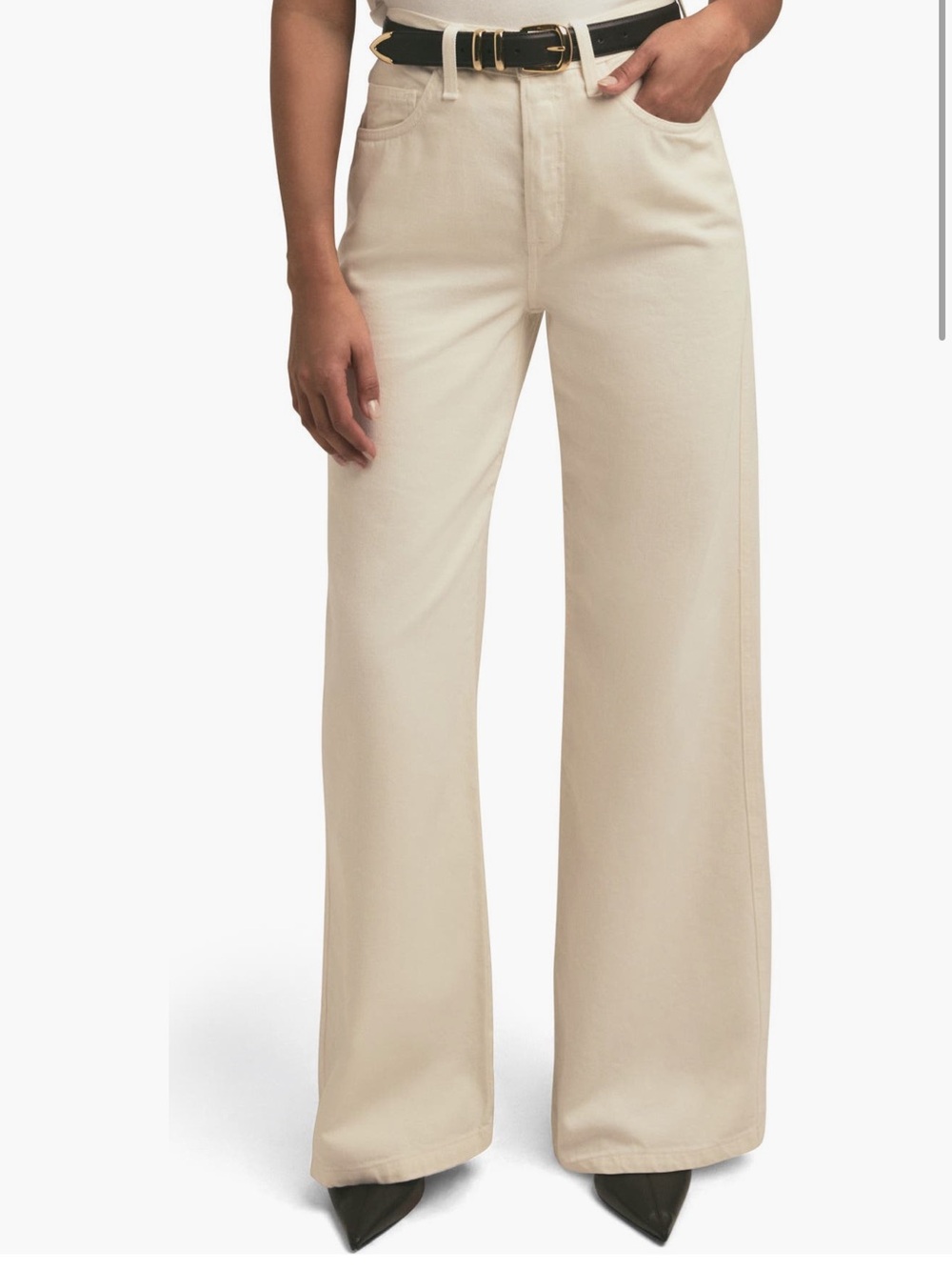 Favorite Daughter Wide-Leg Pants in Cream